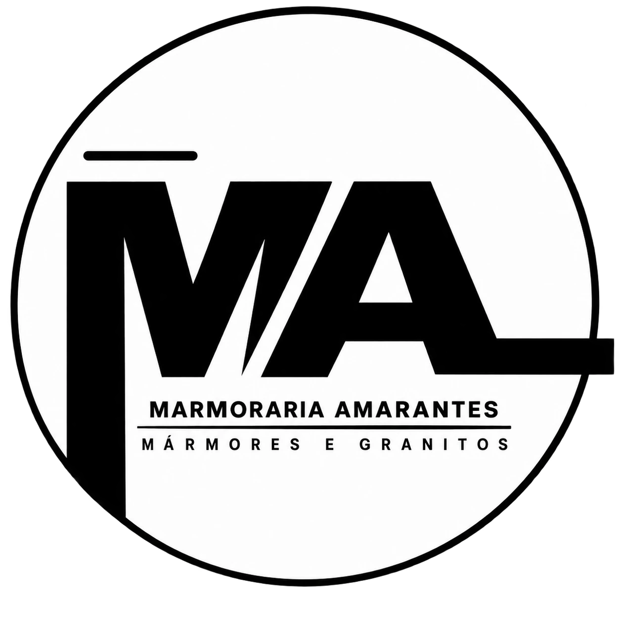 Logotipo da Marmoraria Amarantes — Mármores e Granitos em Caraguatatuba
